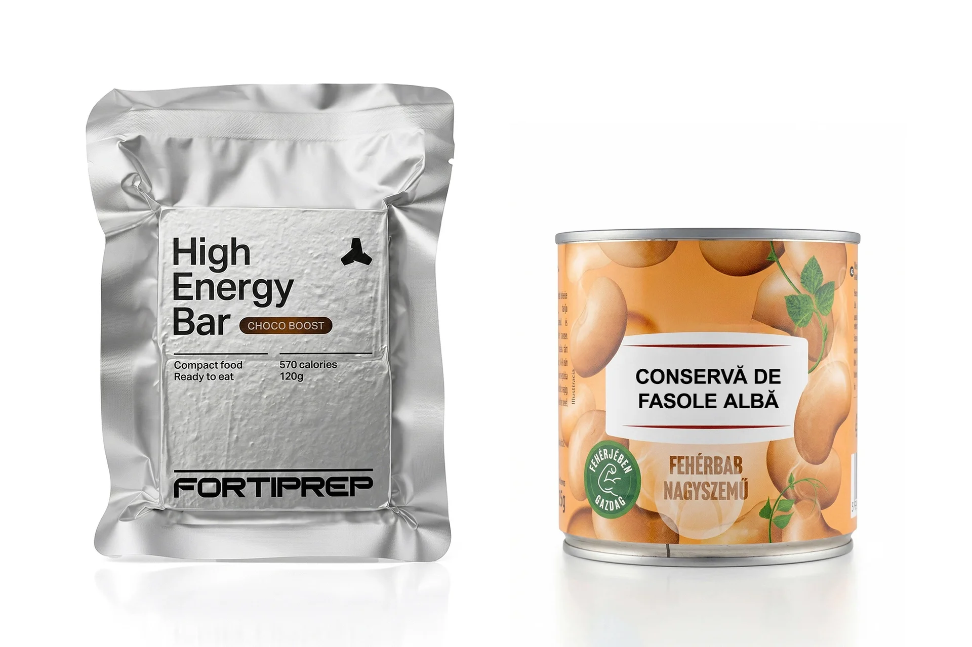 Alimente de urgență îmbogățite vs. conserve clasice