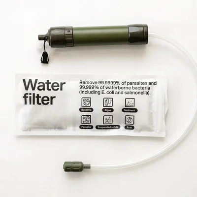 Pachet alimentar de urgență Fortiprep - pentru 14 zile  cu filtru de apă portabilă