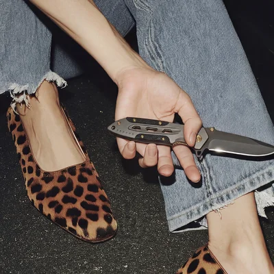 Cuțit de buzunar EDC cu acoperire din titan – lamă din oțel inoxidabil 3Cr13, mâner din G10